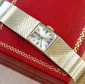 1968 OMEGA Ladies Dress Wristwatch 14K Yellow GOLD Ref. AA8927 Cal. 484 Vintage Watch