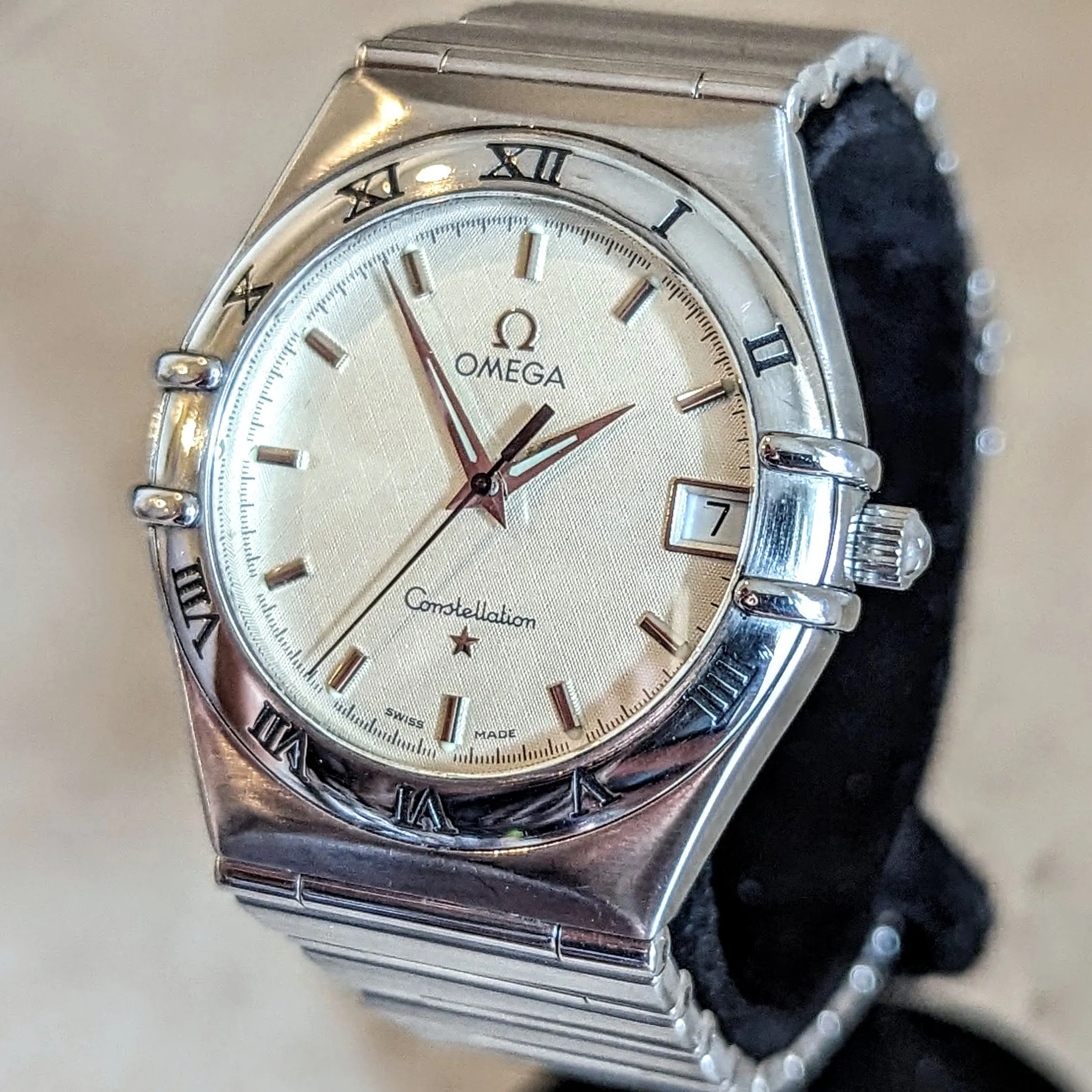 1998 OMEGA Constellation Wristwatch Ref. 396.1201 Date Indicator Watch