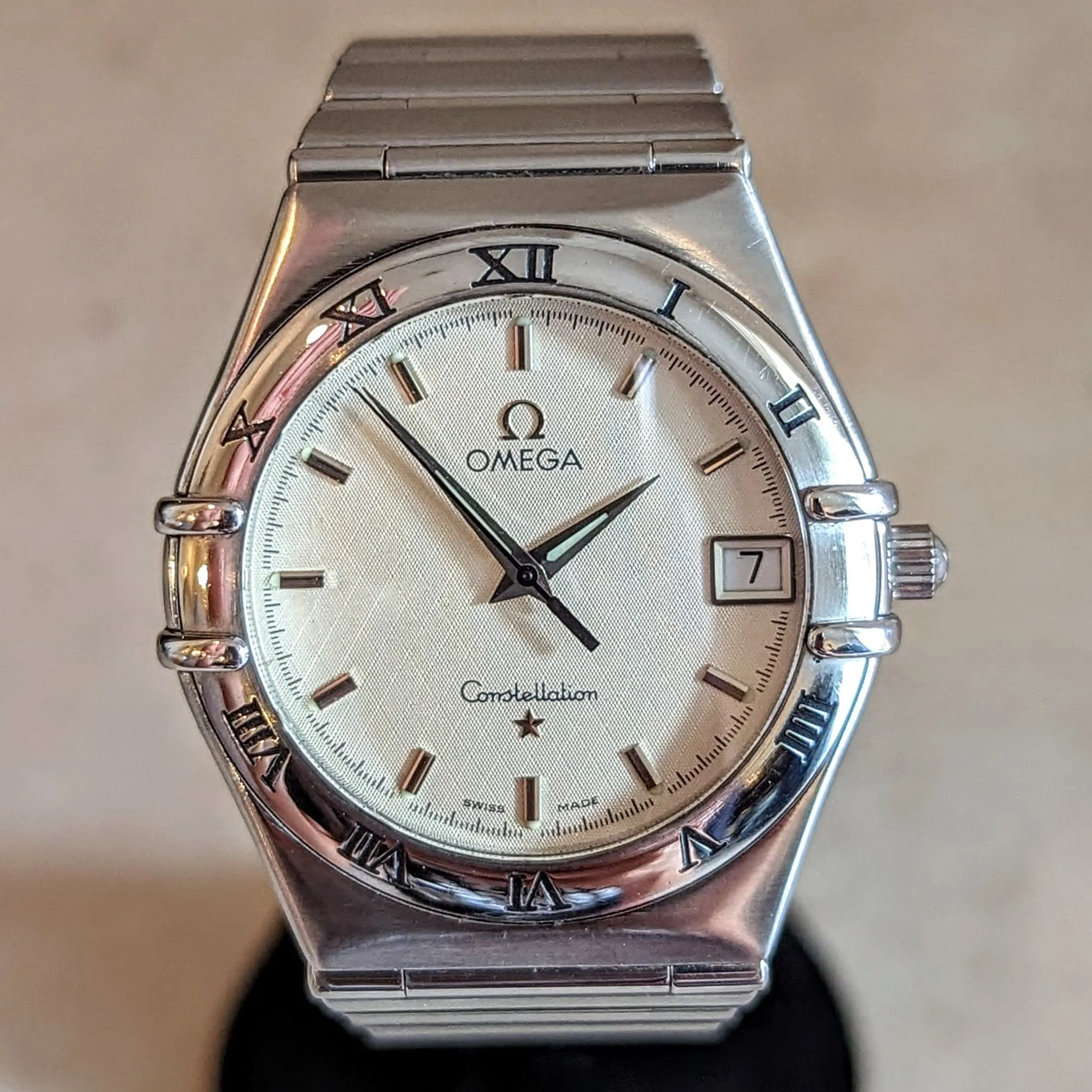 1998 OMEGA Constellation Wristwatch Ref. 396.1201 Date Indicator Watch