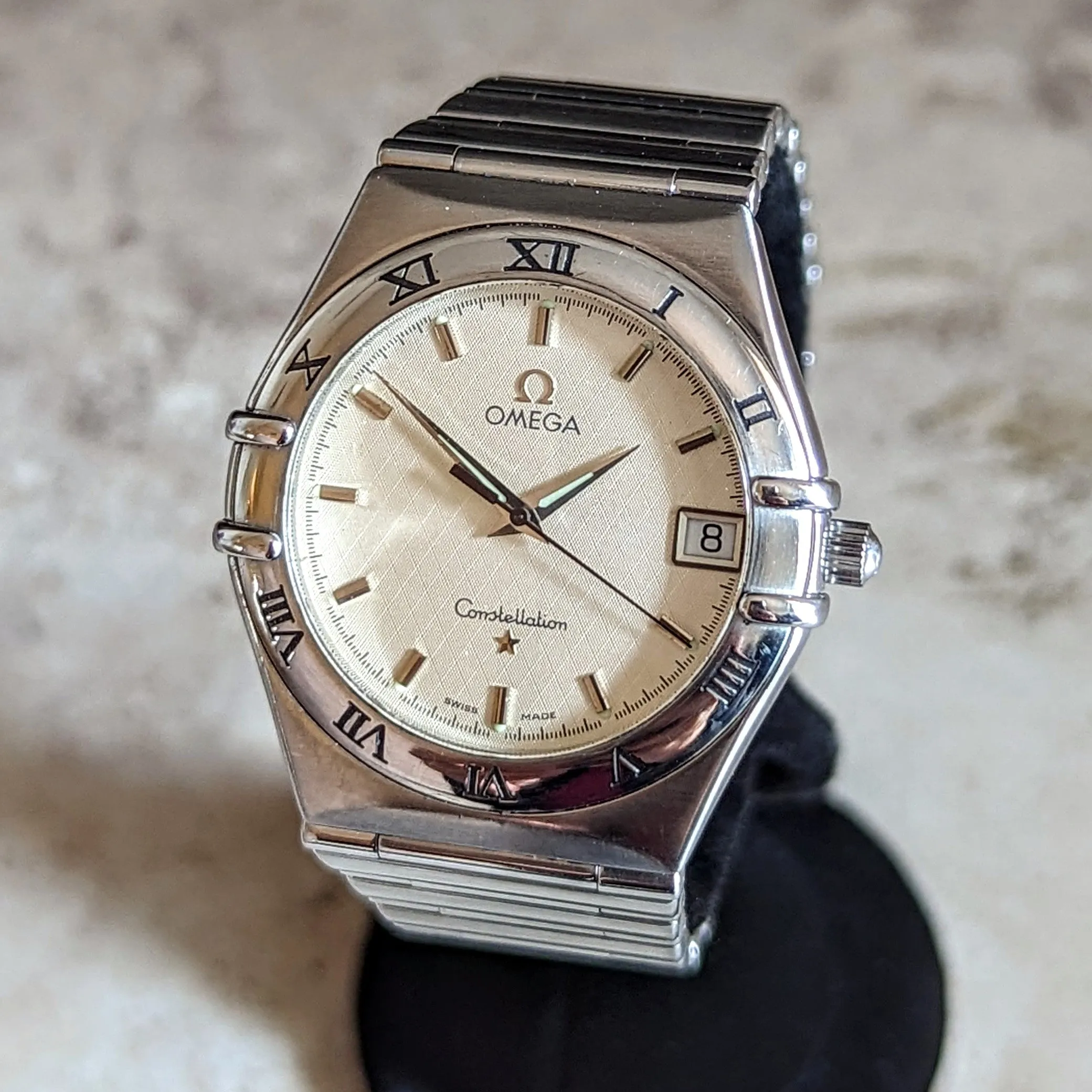 1998 OMEGA Constellation Wristwatch Ref. 396.1201 Date Indicator Watch