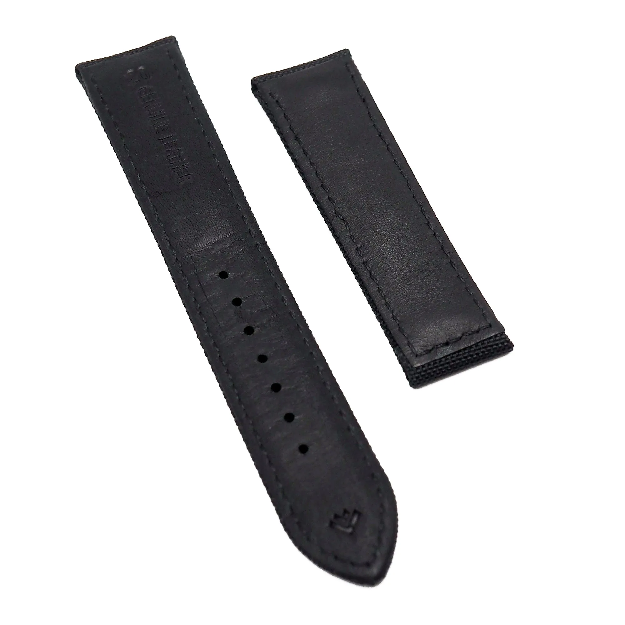 19mm, 20mm Black Nylon Watch Strap For Omega
