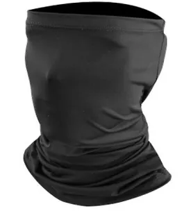 2Pcs black Summer Anti-UV sunscreen ice silk scarf, half face riding mask AZ16292