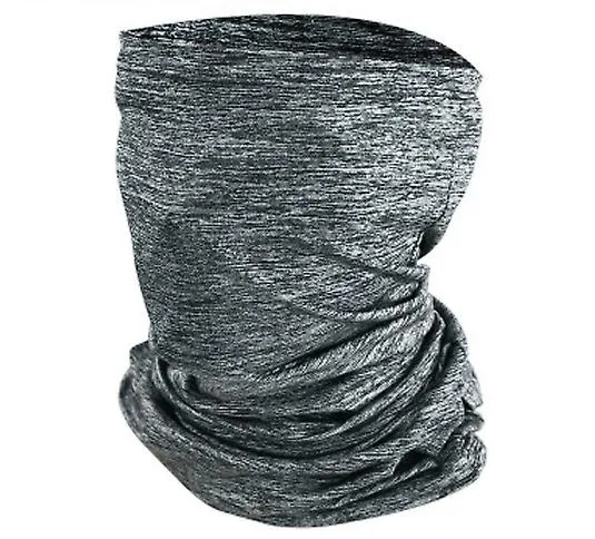 2Pcs dark gray Summer Anti-UV sunscreen ice silk scarf, half face riding mask AZ16293