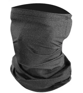 2Pcs dark gray Summer Anti-UV sunscreen ice silk scarf, half face riding mask AZ16293
