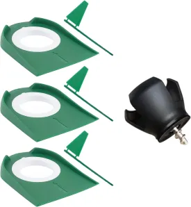 3 Pack Putting Cups With Flags, Mini Golf Game With Ball Retriever, Build Your Own Course at Home, Office or Green, Putting Cup Set for Backyard Indoor Outdoor