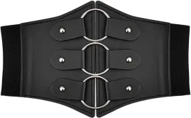 ALAIX Women's Corset Belt Extra Wide Stretchy Belts Elastic Waspie Waist Belts for Cosplay Halloween Costume Belts for Women