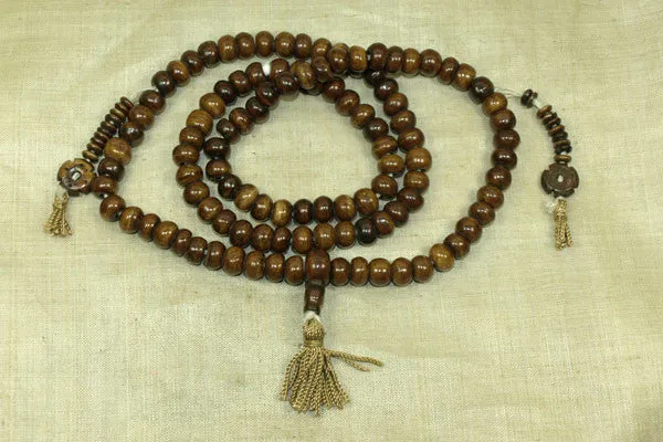 Bone Buddhist Prayer Beads from Tibet