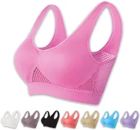 Breathable Cool Liftup Air Bra, 2024 New Sports Bra Large Size Air Bra, Comfortable Mesh Sports Bra for Women