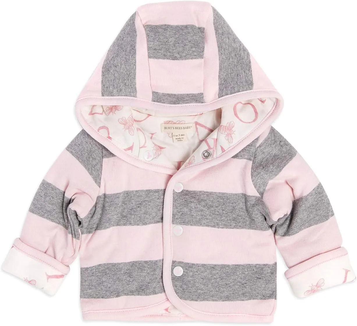 Burt's Bees Baby Baby Sweatshirts, Lightweight Zip-up Jackets Hooded Coats, Organic Cotton