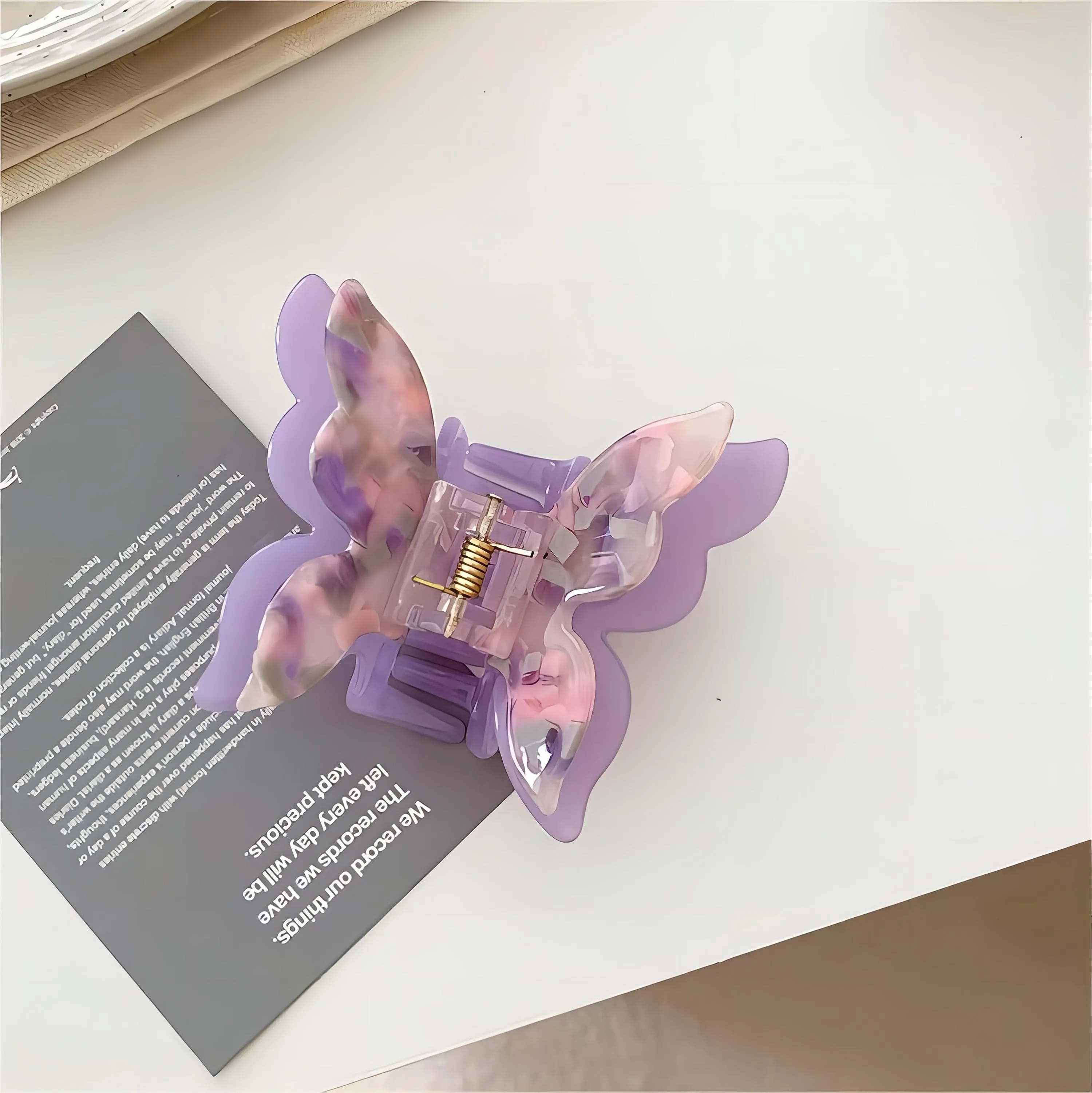 Colorful Butterfly Chignon Claw Clip Hair Clip