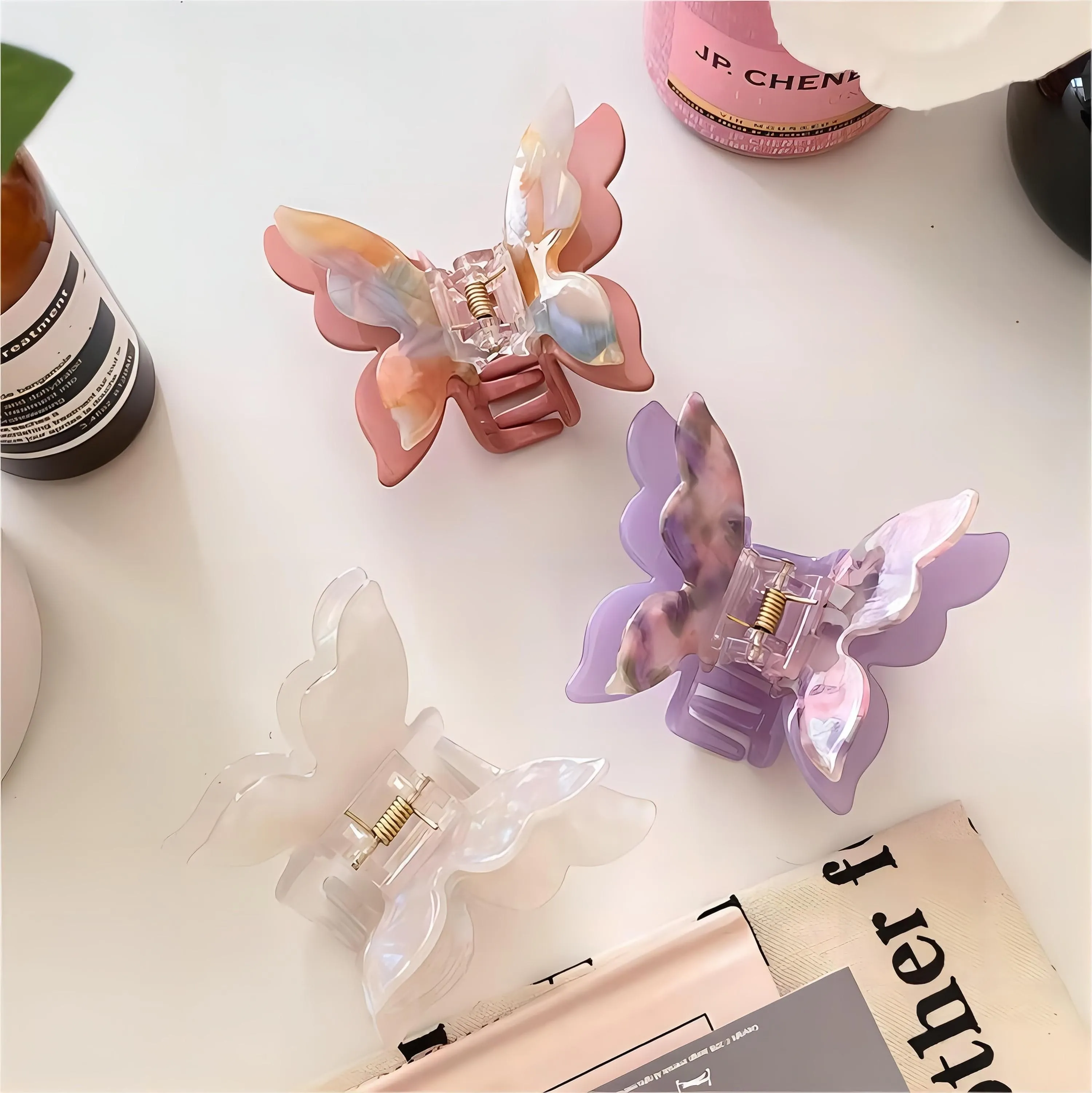 Colorful Butterfly Chignon Claw Clip Hair Clip