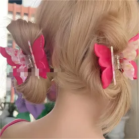 Colorful Butterfly Chignon Claw Clip Hair Clip