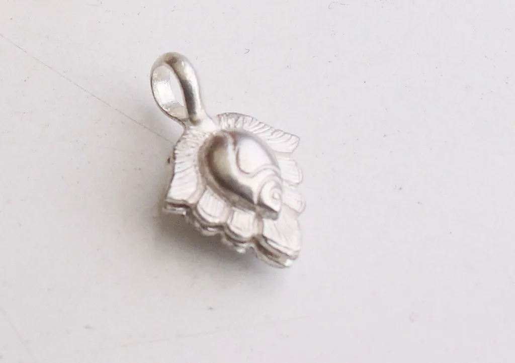 Conch Shell Buddhist Mala Counter Clip 925 Silver Sterling