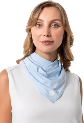 Coolibar UPF 50  Unisex Virasana Performance Sun Bandana, Sleek Grey, One Size, Solid - Sun Protective