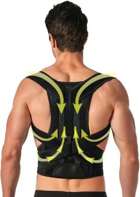 Correction Women Men Back Brace Teenage Students Full Back Support Belt for Hunchback Correction - Shoulder Neck Clavicle Spine Support Waist Orthopedic Corset