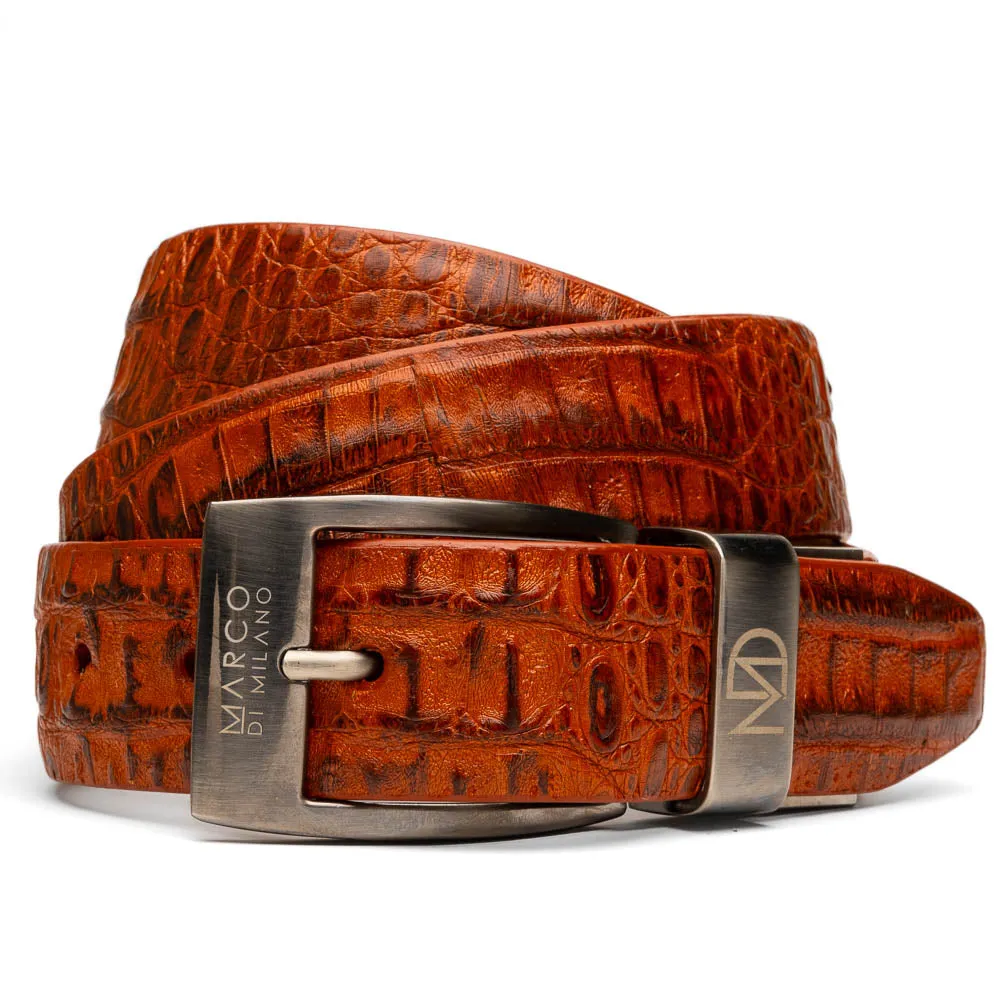 Crocodile Belt 100 - Brandy