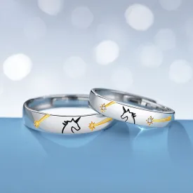 Cute Unicorn Matching His Hers Rings Set