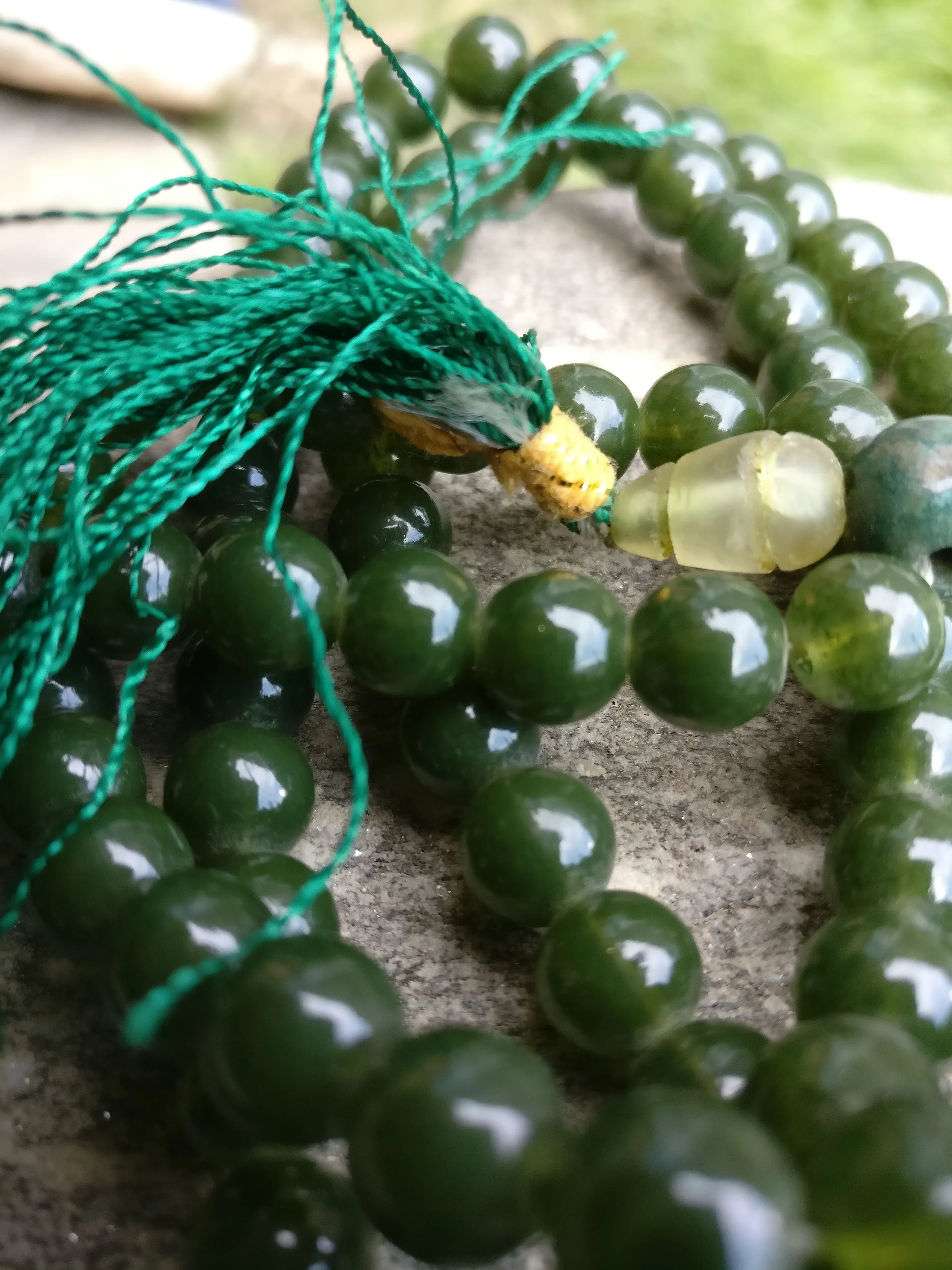 Emerald Green gemstone 108 prayer beads