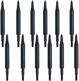 Field Points arrowheads 100/125/150/200/300 Grains Archery Field Points, Steel Screw in Archery Field Tips and Broadheads (1 Dozen 12 PCS)