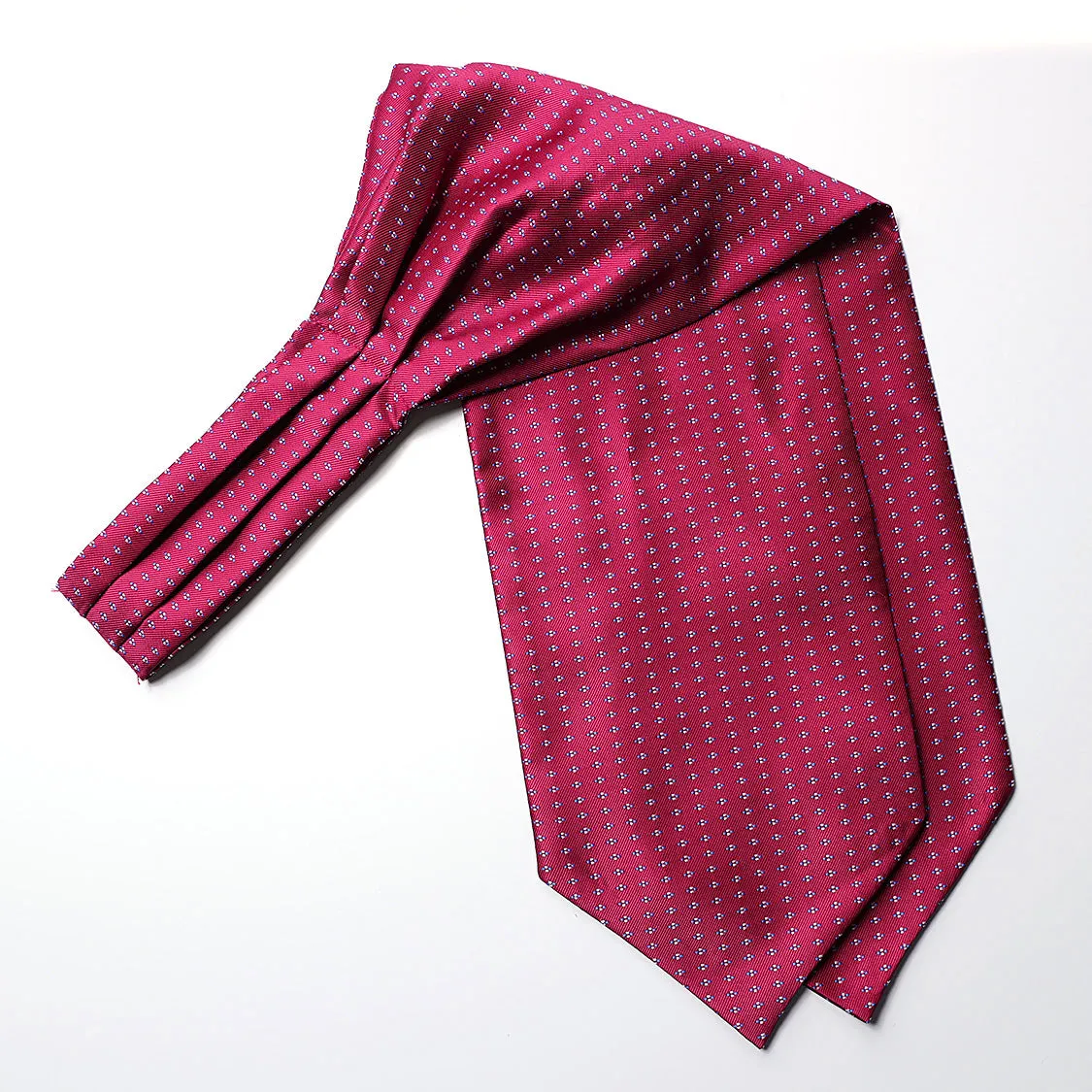 Floral Ascot Cravat Scarf - B-RED FLORAL