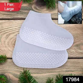Foldable Anti-Skid Silicone Boot Covers (Large, Mix Color)