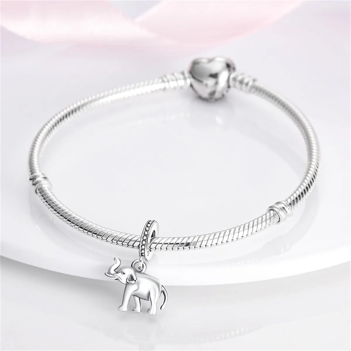 HONGRUI 925 Sterling Silver Charm for Women Bracelets and Necklace Fashion Bead Charms Clearance for Mother Daughter Sisters Friends Jewelry Gift