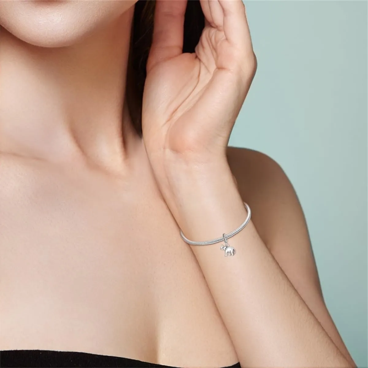 HONGRUI 925 Sterling Silver Charm for Women Bracelets and Necklace Fashion Bead Charms Clearance for Mother Daughter Sisters Friends Jewelry Gift