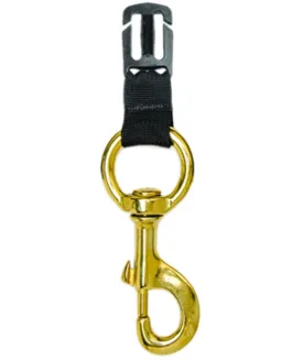 Innovative Scuba Concepts Sternum Clip with Brass Butterfly 4-5/8"
