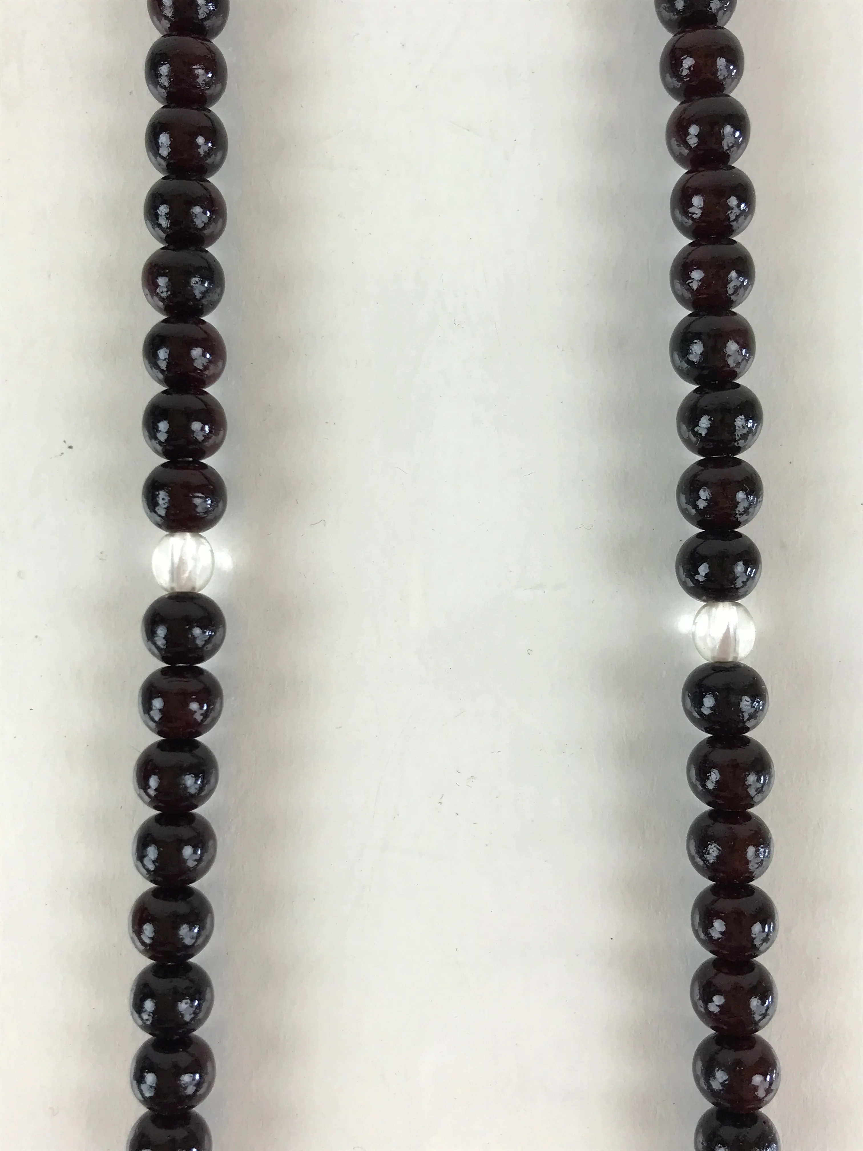 Japanese Buddhist Prayer Beads Vtg Red Sandalwood Long Juzu Bracelet JZ105