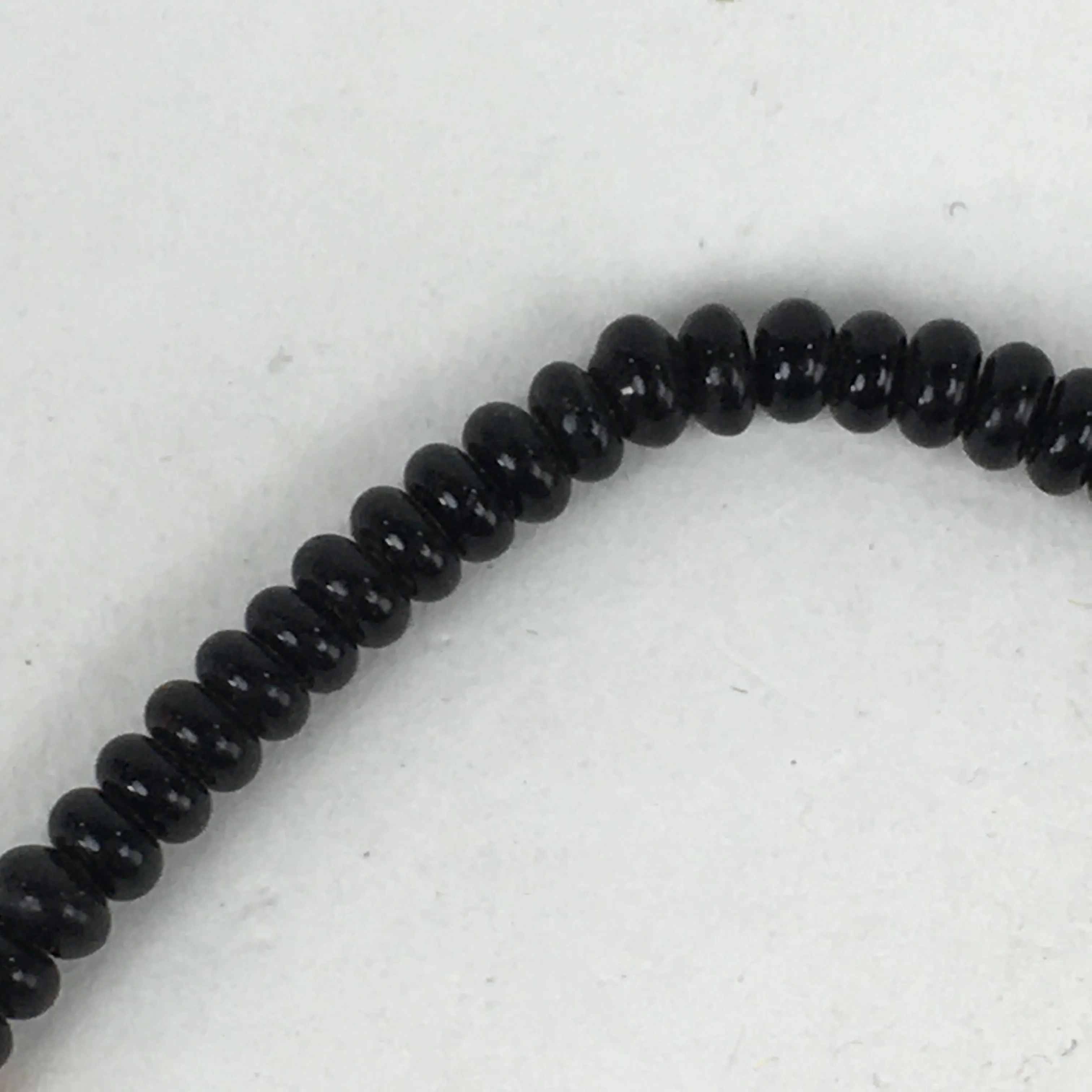 Japanese Buddhist Prayer Beads Vtg Sango Orange Black Juzu Rosary Bracelet JZ98