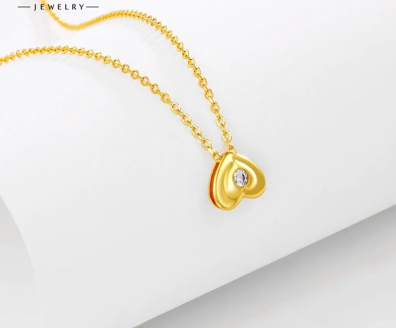 Jewelry hollow diamond love necklace jewelry women's European and American fashion niche temperament clavicle chain necklace
