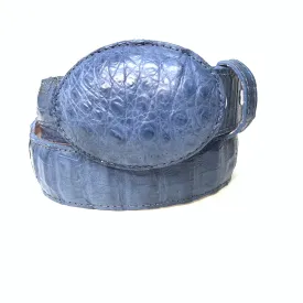 Kashani Blue Crocodile Belt