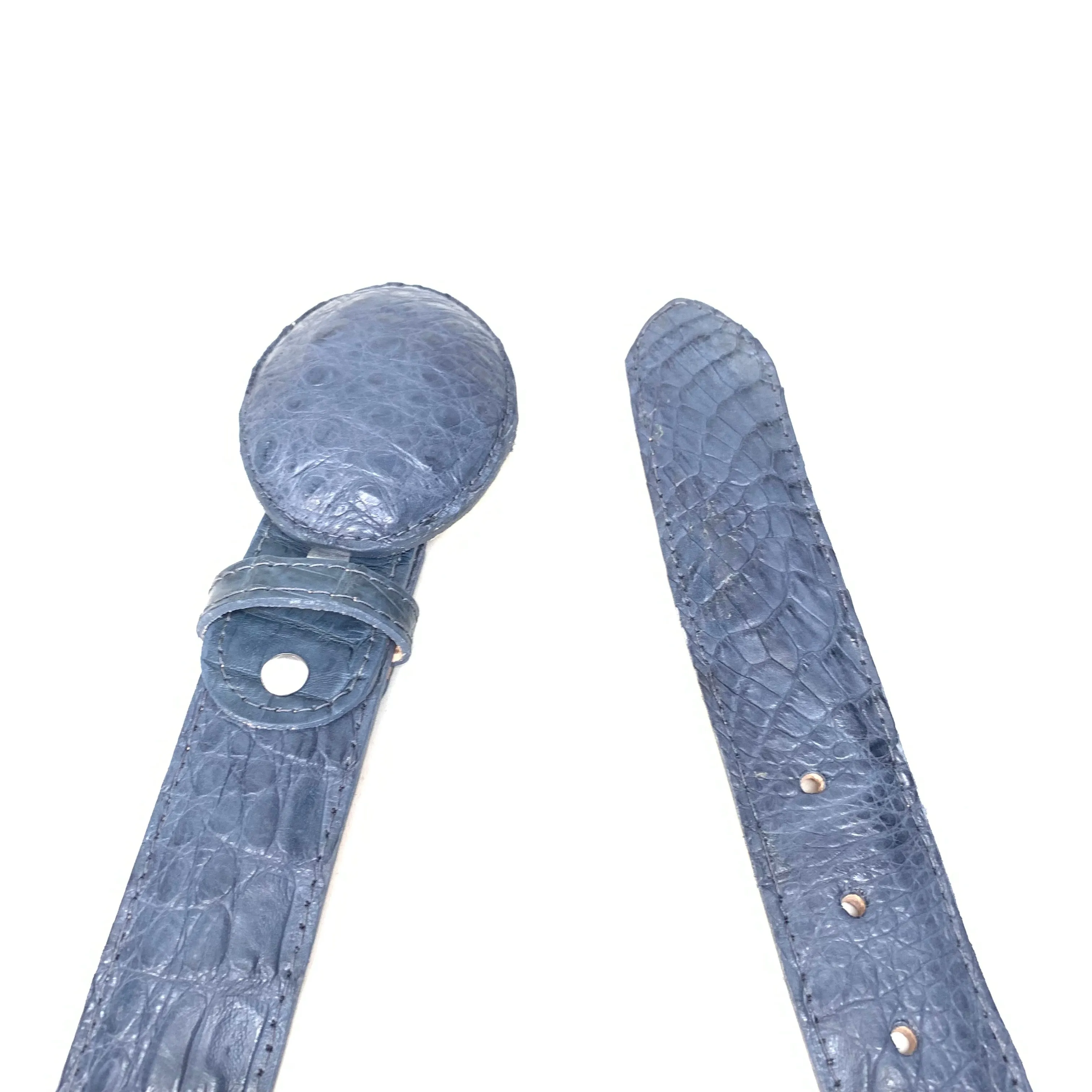Kashani Blue Crocodile Belt