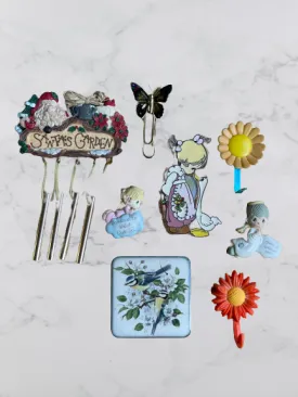 Lot of 7 Vintage Magnets   Butterfly Clip