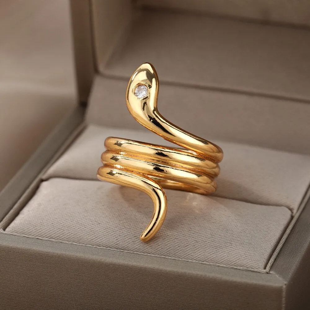 Lotus Rings For Women Vintage Gothic Stainless Steel Flora  Couple Ring