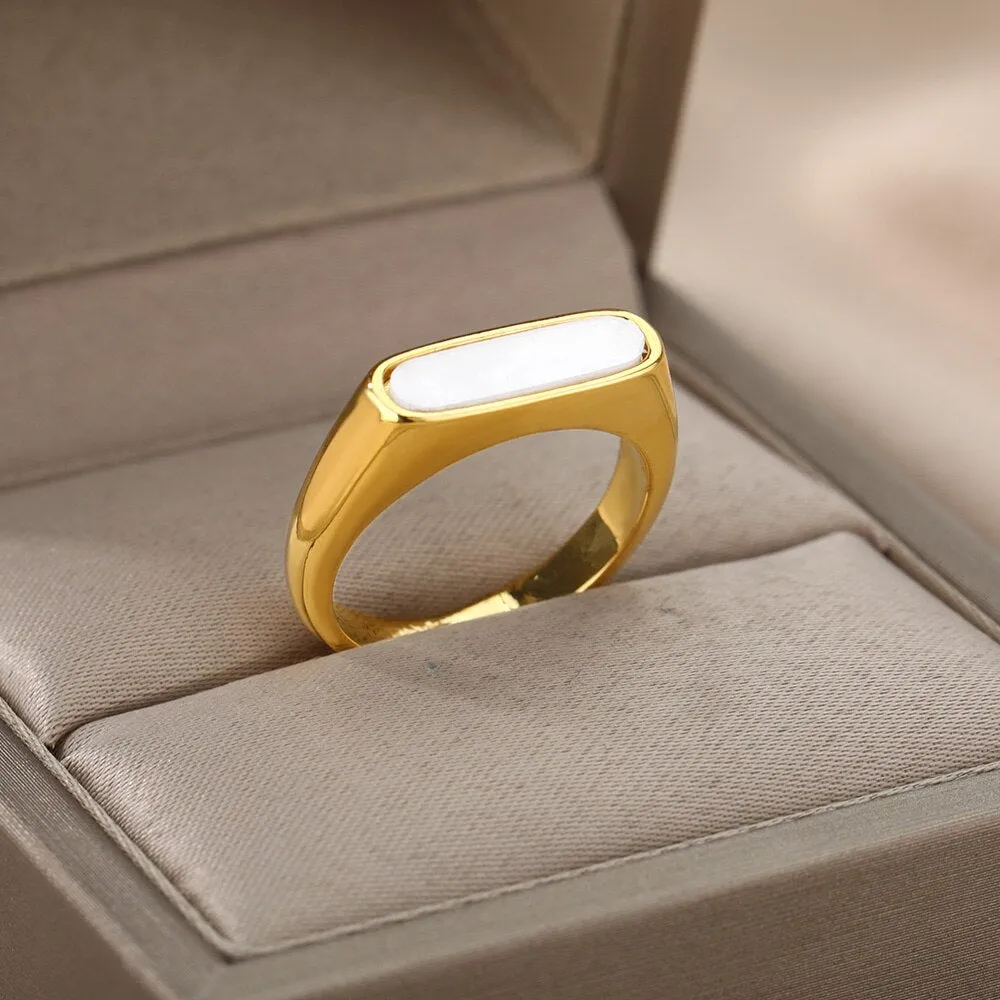 Lotus Rings For Women Vintage Gothic Stainless Steel Flora  Couple Ring