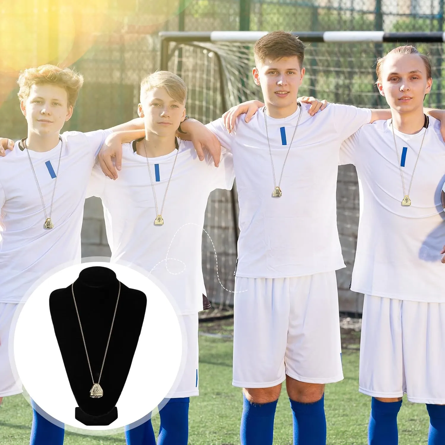 MVP Ring Most Valuable Player Ring Ball Games MVP Rings Sport Championship Trophy Ring with Display Neck Chain for Winner Tournament League Team Award Gift
