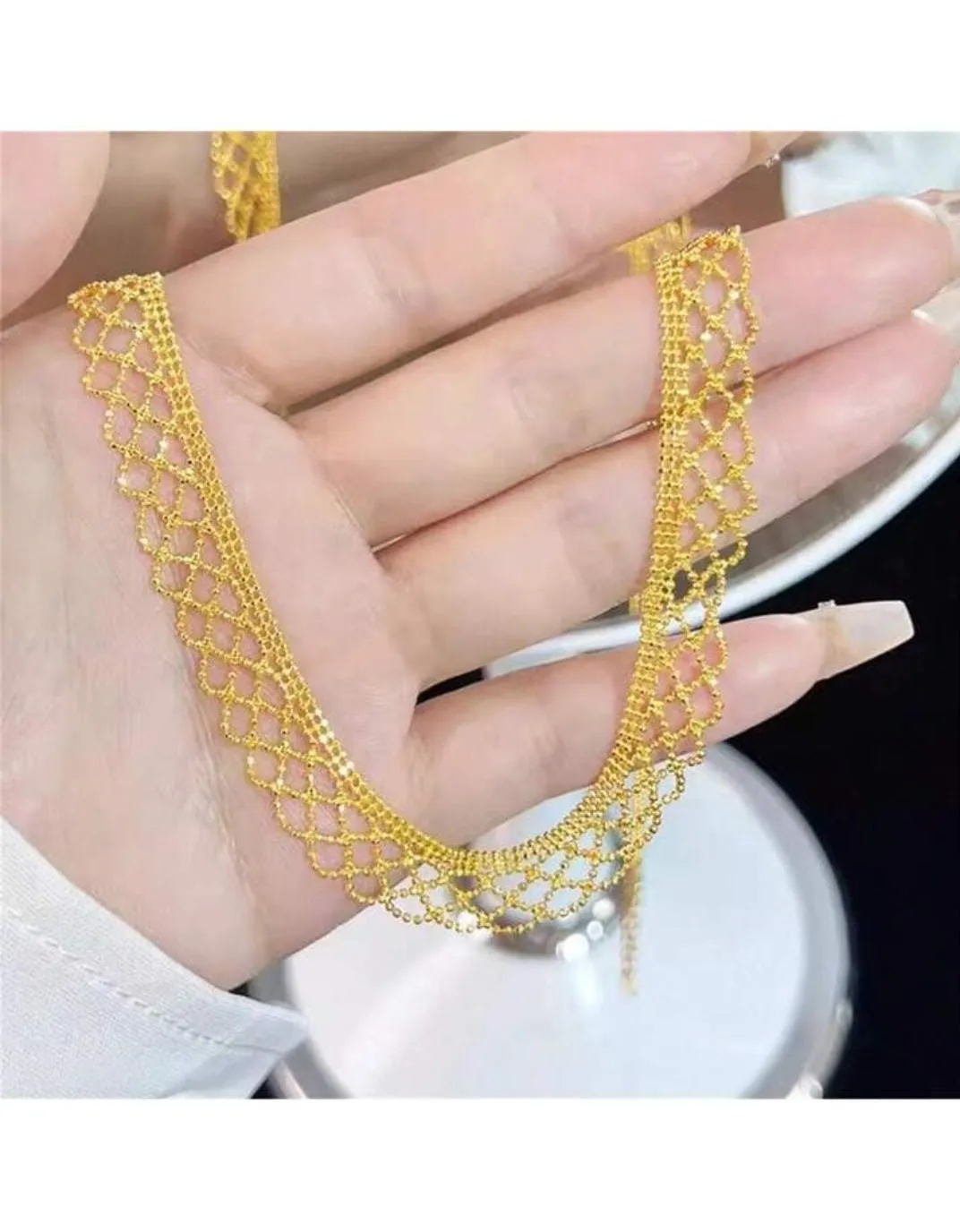 New French Style Lace Necklace For Women S5051450