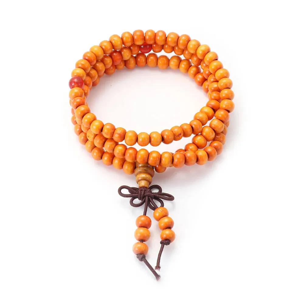 New Religion Buddhist Women Men Prayer Beads Wood Bead Bangle Copper Coin Buddha Bracelet