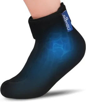 NEWGO Gel Ice Sock for Ankle & Foot Pain Relief - Cold Therapy Wrap for Swelling, Sprains, Plantar Fasciitis, Achilles Tendonitis & Gout - Reusable Cooling Sock for Hot Feet (1 Pack)