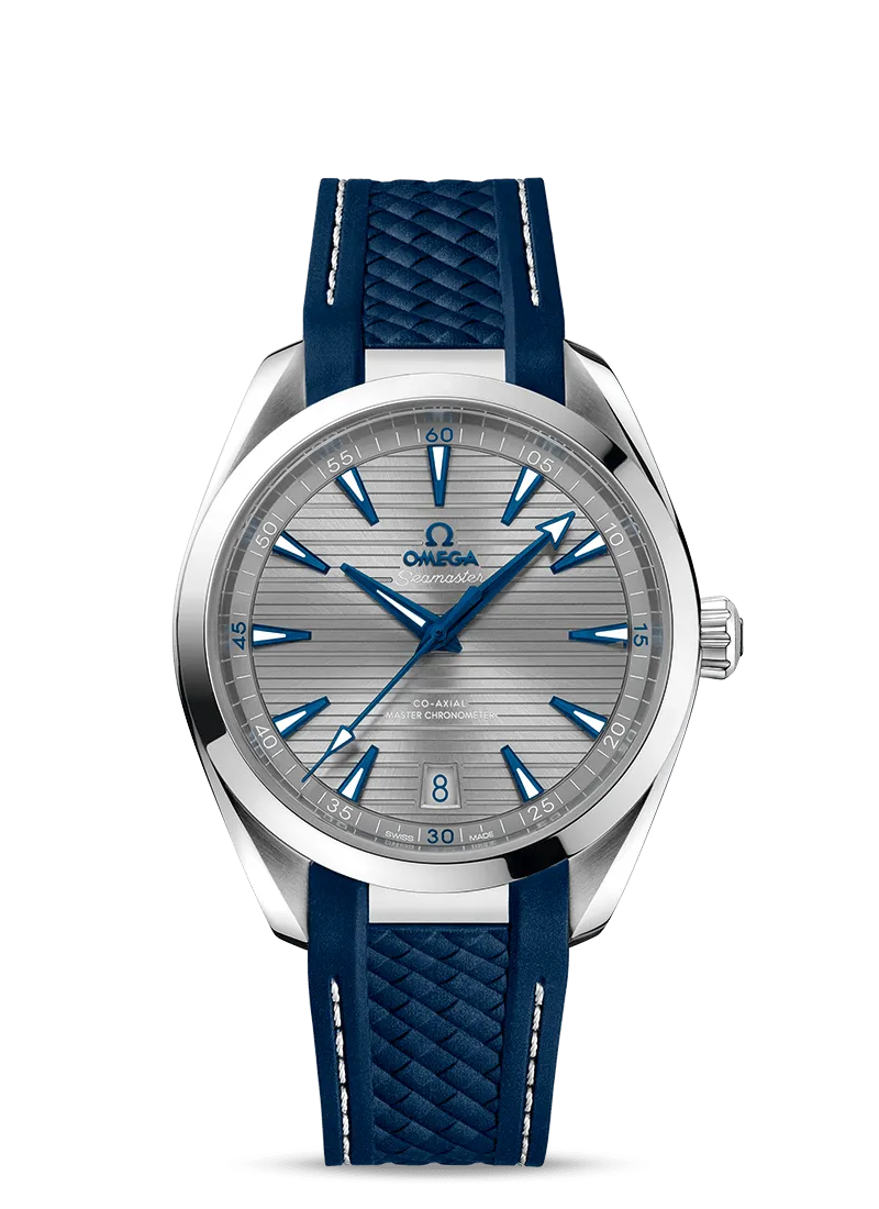 Omega Seamaster Aqua Terra 150M Co‑Axial Master Chronometer 41mm Steel on Rubber Strap 220.12.41.21.06.001