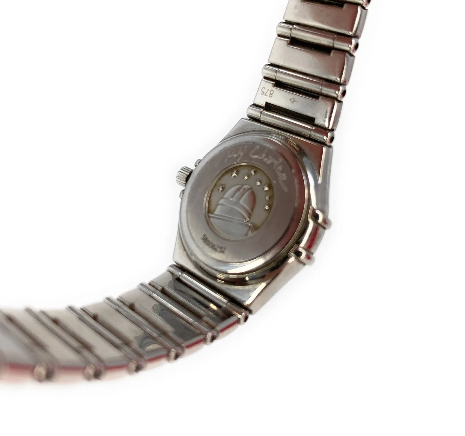 Omega Women's Stainless Steel Diamond Constellation Wristwatch