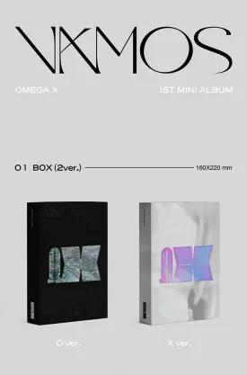 OMEGA X [ VAMOS ] 1st Mini Album [ O   X ] 2 VER SET. 2ea CD 2ea Photo Book(each 152p) 2ea Lyrics 4ea Photo Card  2ea Photo Card Holder 2ea 11cm Ruler Book Mark 2ea 3 Cut Photo 2ea Sticker SEALED