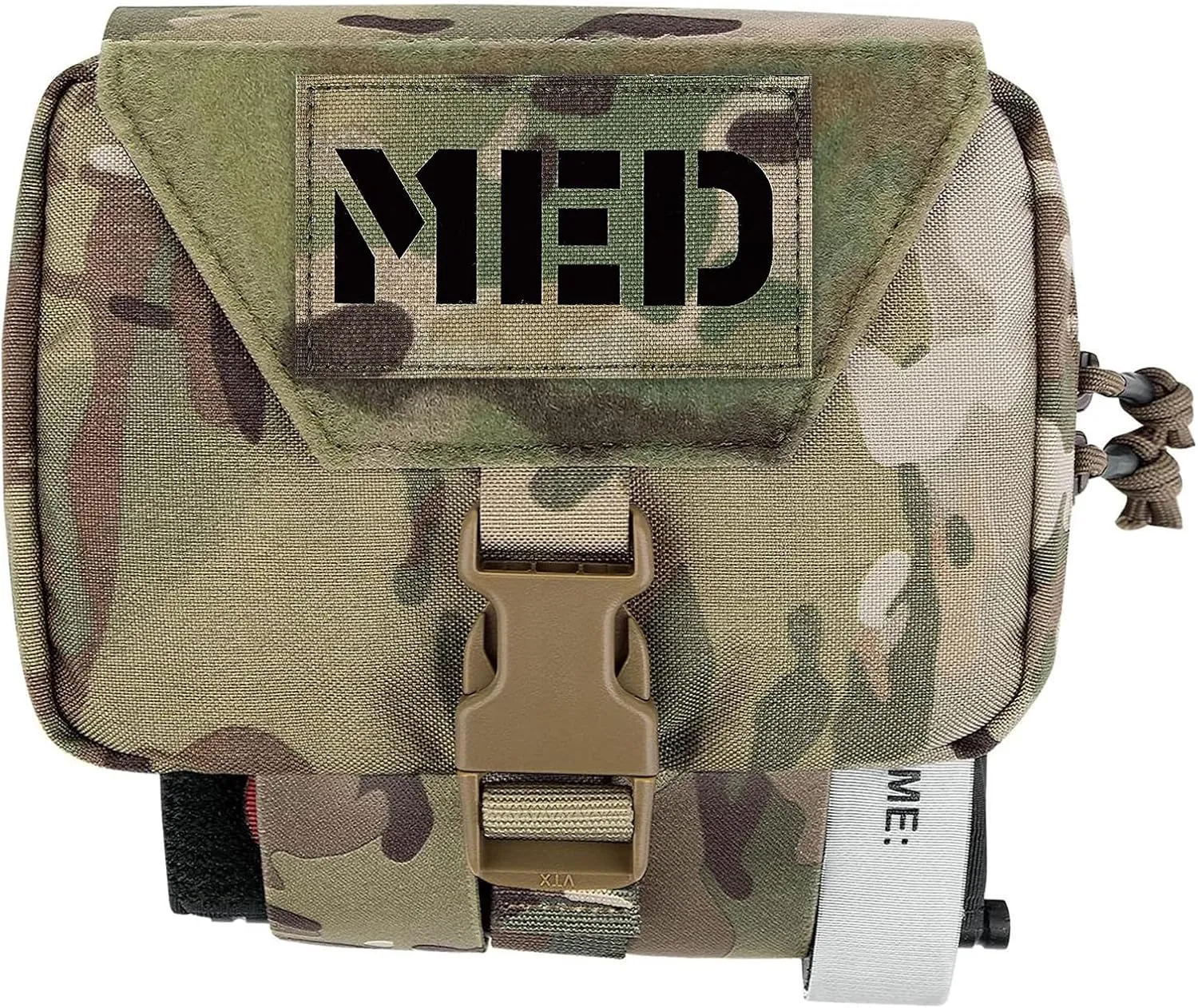 PETAC GEAR Tactical Rip Away Medical Pouch Tear Off First Aid IFAK Pouch Molle & Belt Horizontal Outdoor Emergency Survival Bag 