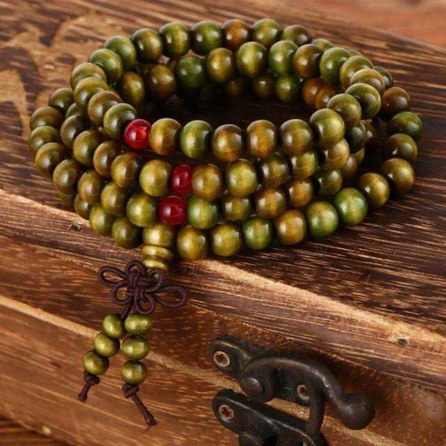 Pulseras Natural Sandalwood Buddhist