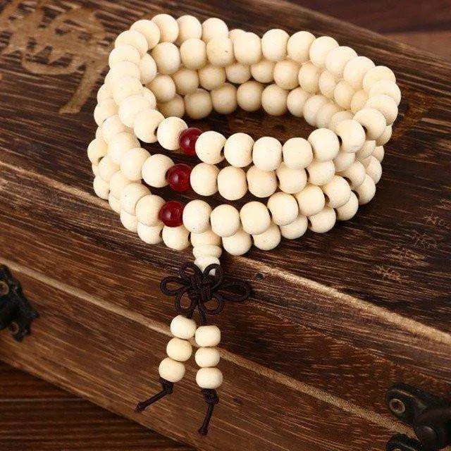 Pulseras Natural Sandalwood Buddhist