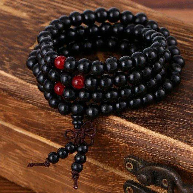 Pulseras Natural Sandalwood Buddhist