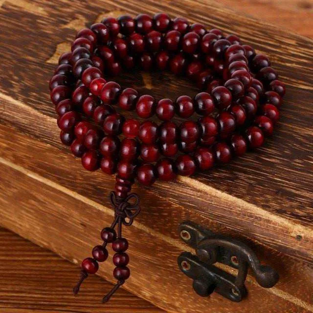 Pulseras Natural Sandalwood Buddhist