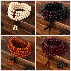 Pulseras Natural Sandalwood Buddhist