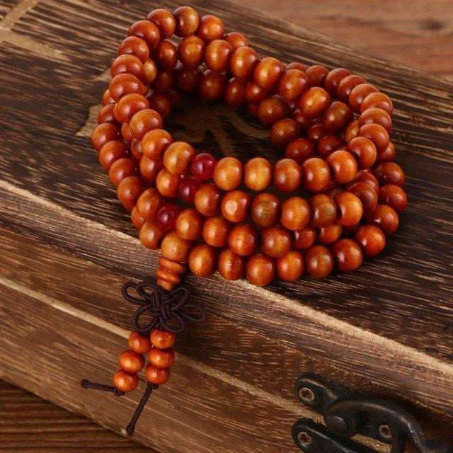 Pulseras Natural Sandalwood Buddhist